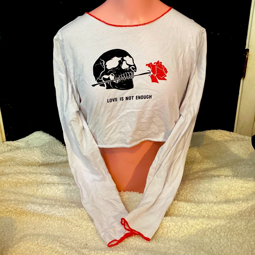 Love Is Not Enough Cropped Long Sleeve